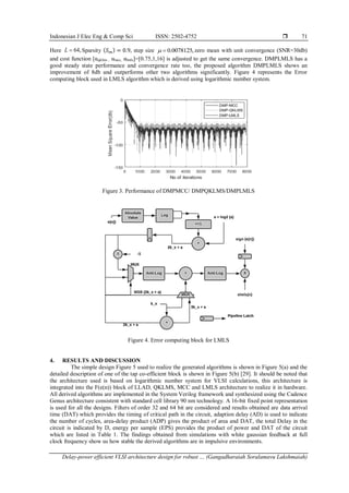 Delay-power efficient VLSI architecture design for robust proportionate ...