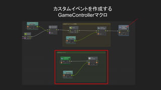 カスタムイベントを作成する
GameControllerマクロ
 