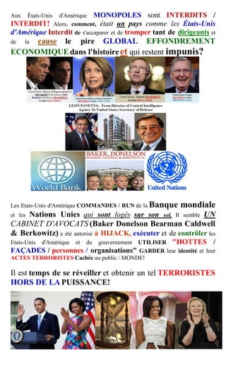 Aux            d'Amérique MONOPOLES sont INTERDITS /
         États-Unis
INTERDIT! Alors, comment, était un pays comme les...