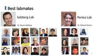 79
Best labmates
Dr. Steven Salzberg Dr. Mihaela Pertea
Salzberg Lab Pertea Lab
 