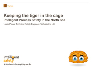Keeping the tiger in the cage - Lizzie Paton www.taqaglobal.com
Lizzie Paton, Technical Safety Engineer, TAQAin the UK
Keeping the tiger in the cage
Intelligent Process Safety in the North Sea
 
