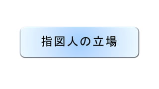 指図人の立場
 