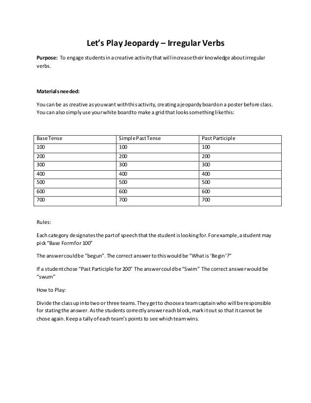 100 Examples Of Regular Verbs Sharastrange