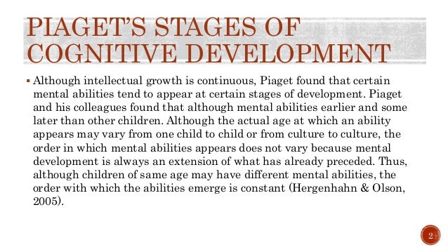 piagetian stages