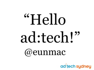 “Helload:tech!”@eunmac 