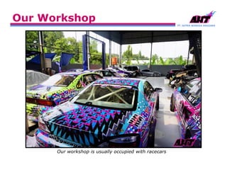 PT. SATRIA WANGSA ANGGARA
Our Workshop
Our workshop is usually occupied with racecars
 