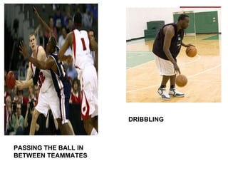 DRIBBLING PASSING THE BALL IN BETWEEN TEAMMATES 