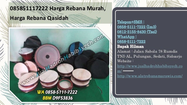 Harga Alat Musik Rebana 1 Set Lengkap Produksi Jepara Asli