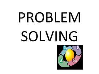 PROBLEM
SOLVING
 