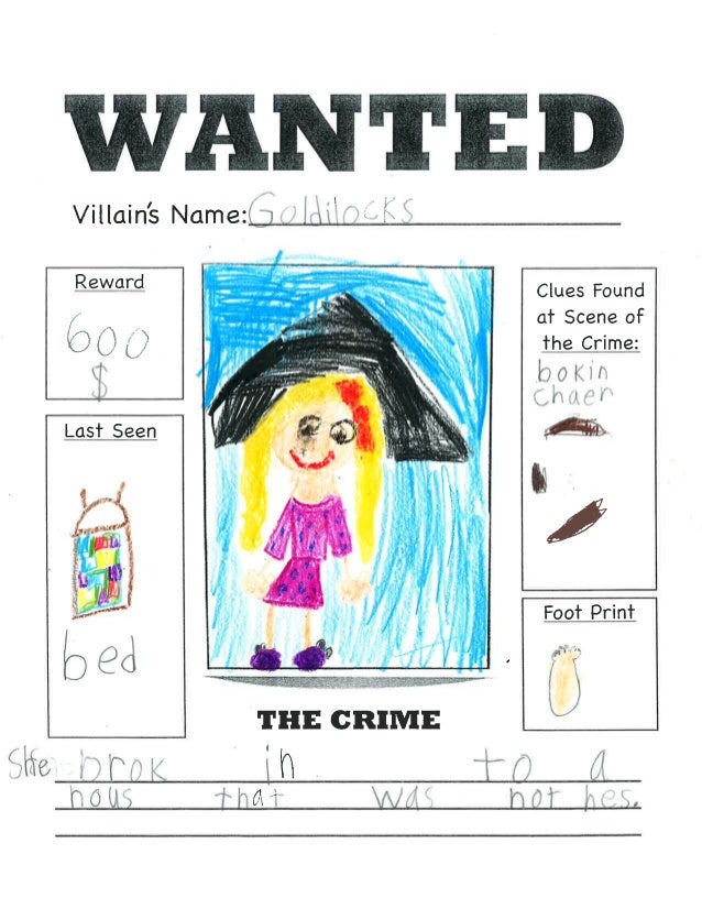 First Grade Wanted Posters first-grade-wanted-posters
