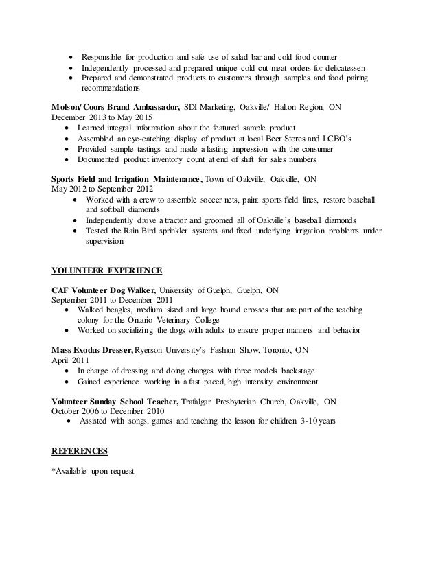 dog walker resume