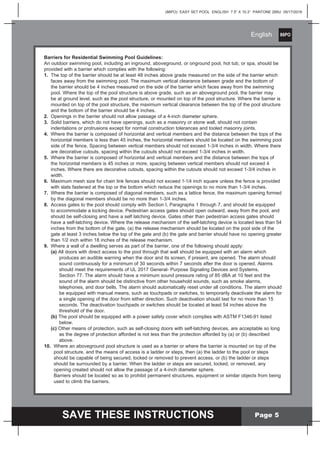 Easy Set Pool by Intex manual for 6 foot to 18 foot Swimming pools | PDF