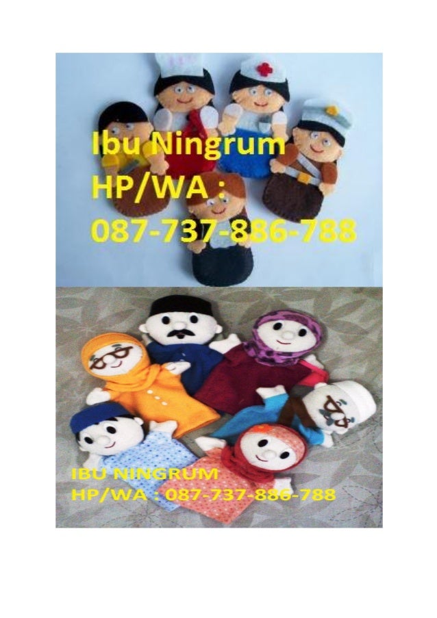 wa 087737886788, cara buat boneka jari kain flanel