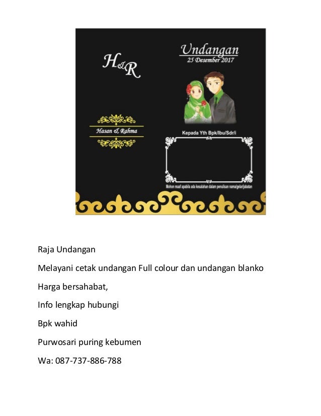 087 737 886 788 Harga Undangan Pernikahan Unik Di Bandar