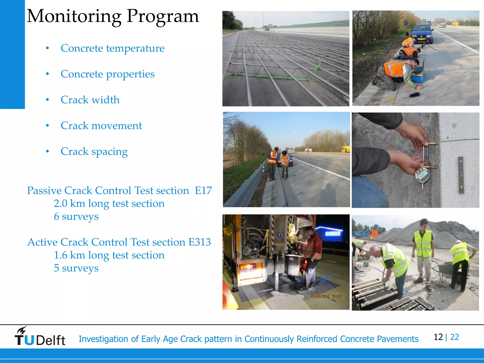 Crack Control 087 active crack control of continuously reinforced concrete pavements ...