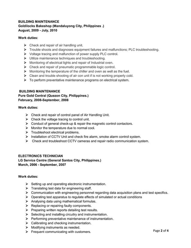 Resume of Garry | PDF