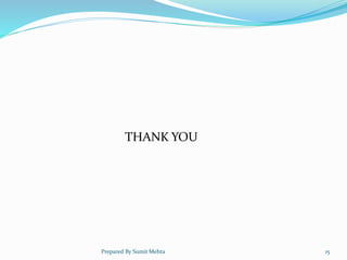 THANK YOU
Prepared By Sumit Mehta 15
 