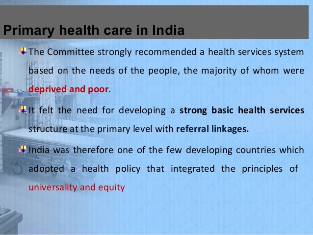 Health Care Delivery System In India