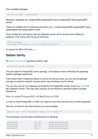 Learning postgresql | PDF