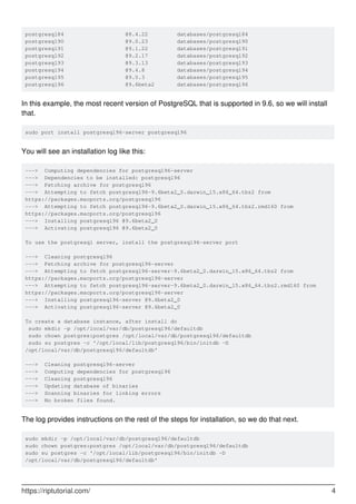 Learning postgresql | PDF