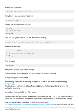 Learning postgresql | PDF