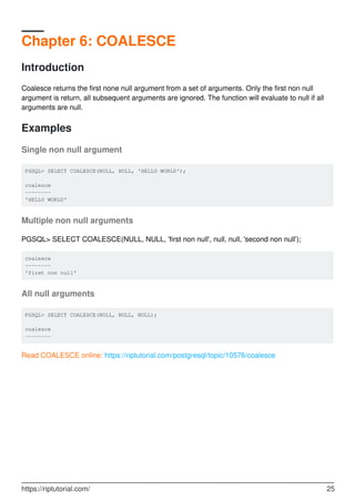 Learning postgresql | PDF