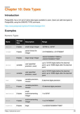 Learning postgresql | PDF