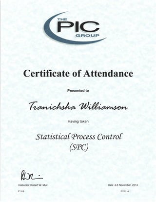 SPC Training | PDF