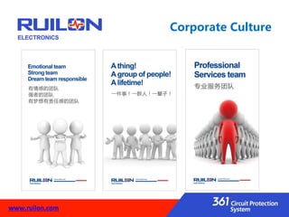 www.ruilon.com
Corporate Culture
 