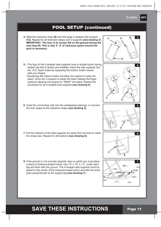 Oval fram Pool manual for intex swimming pools | PDF