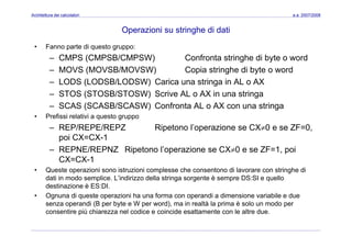 Architettura dei Calcolatori 08 Assembler