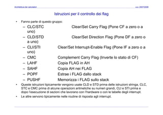 Architettura dei Calcolatori 08 Assembler