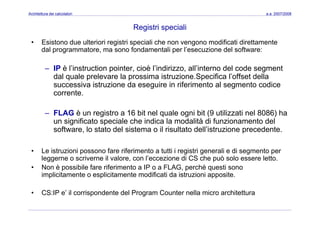 Architettura dei Calcolatori 08 Assembler