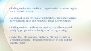 Stirring Engine Slides Power point stirling engine | PPTX