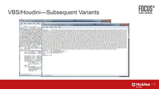 16
VBS/Houdini—Subsequent Variants
 