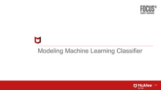 27
Modeling Machine Learning Classifier
 