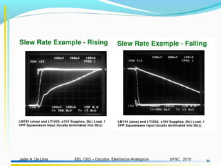 EEL 7303 – Circuitos Eletrônicos AnalógicosJader A. De Lima UFSC, 2015 46
 