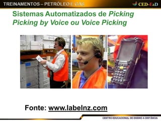 Sistemas Automatizados de Picking
Picking by Voice ou Voice Picking
Fonte: www.labelnz.com
 