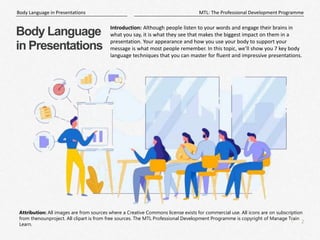 Body Language in Presentations | PPTX