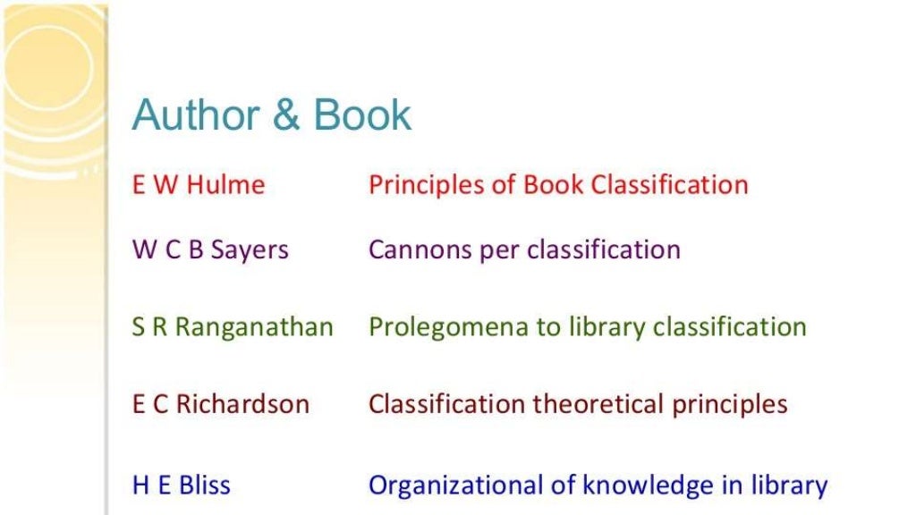 libraryclassification