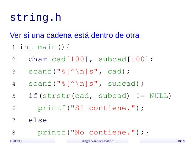 cadenas en c programaci 243 n 1 cadenas en c cadenas en c programaci 243 n 1 cadenas en c