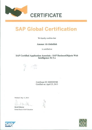 sap certification