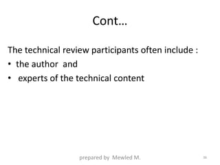 Creating Technical documentation | PPTX