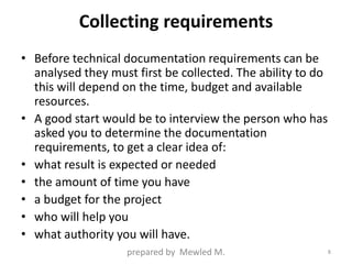 Creating Technical documentation | PPTX