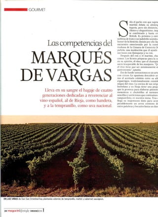 ML - Las competencias del Marqués de Vargas (Summer 2016)