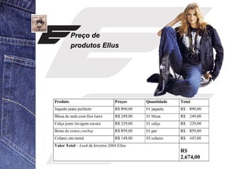 Preço de 
produtos Ellus 
 