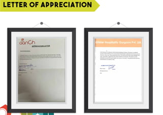 Letter of Appreciation
 