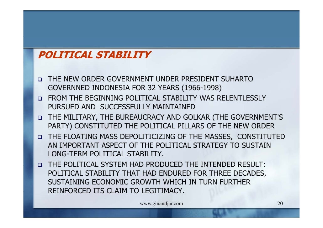 FROM DEVELOPMENT TO DEMOCRACY LESSON FROM INDONESIA