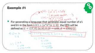 Regular Language Example Regular Language and Regular Grammar Lecture | PDF