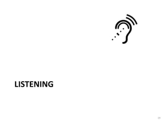 LISTENING


            19
 